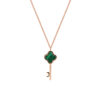 TOMEI Rouge Collection Key Necklace, Rose Gold 750