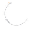 TOMEI The LOVE Diamond Bracelet, White Gold 750