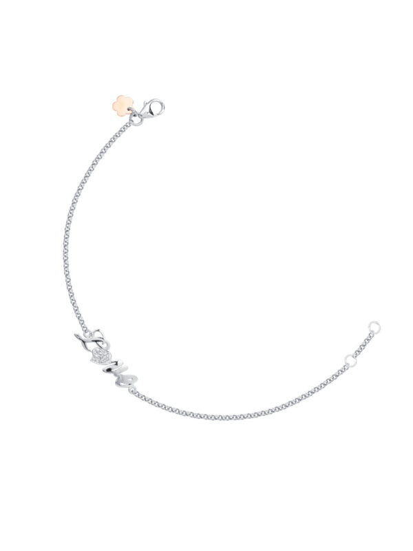TOMEI The LOVE Diamond Bracelet, White Gold 750