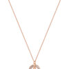 TOMEI Rouge Collection Love Tower Necklace, Rose Gold 750