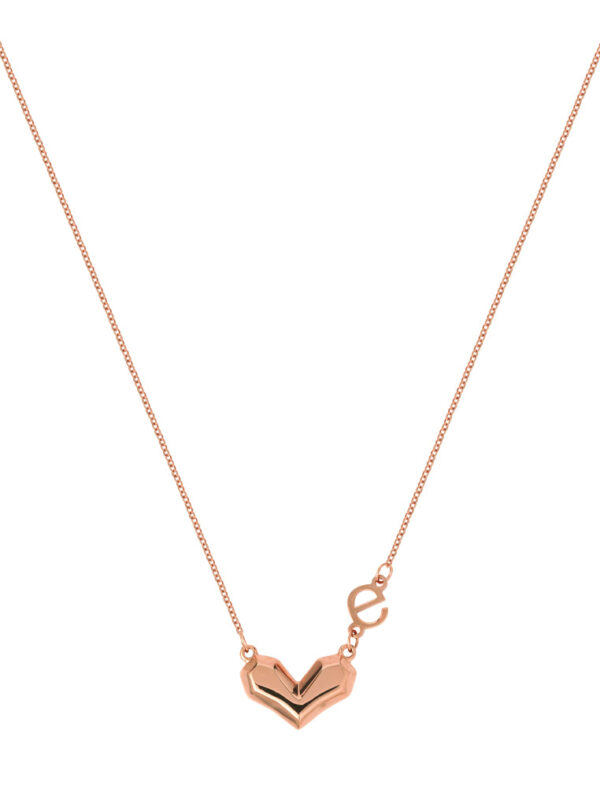 TOMEI Rouge Collection Only Love Necklace, Rose Gold 750