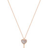 TOMEI Rouge Collection Key Necklace, Rose Gold 750
