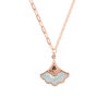 TOMEI Rouge Collection White Tail Necklace, Rose Gold 750