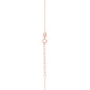 TOMEI Rouge Collection White Tail Necklace, Rose Gold 750