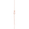 TOMEI Rouge Collection Red Tail Necklace, Rose Gold 750