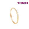 TOMEI [Online Exclusive] Minimalist Diamond Ring, White/Yellow Gold 750
