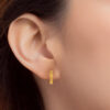 TOMEI Simply Hoop Earrings, Yellow Gold 916