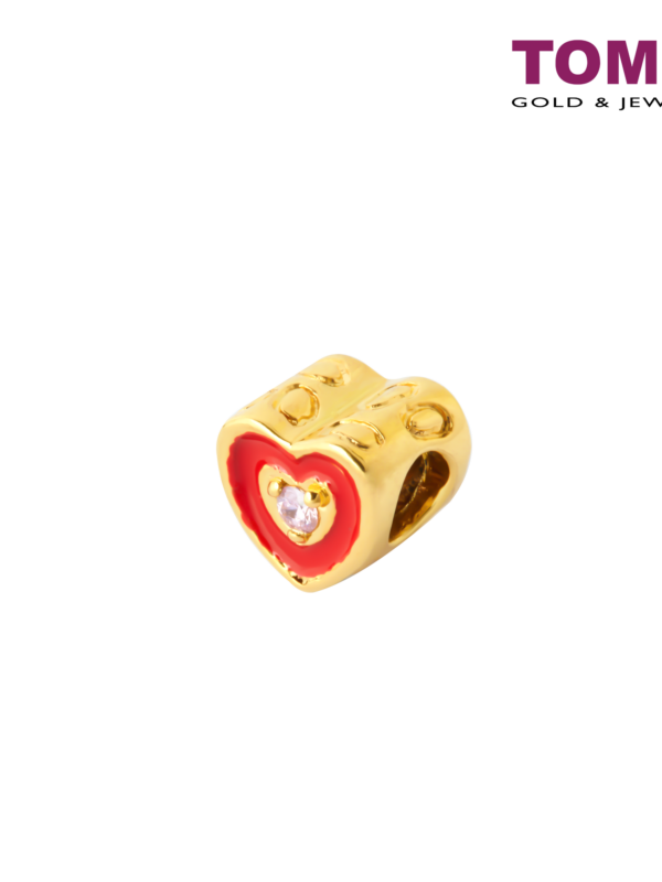 TOMEI Stolen Heart Charm | Tomei Yellow Gold 916 (22K)