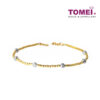 TOMEI [Online Exclusive] Dual-Tone Beads Bracelet Yellow Gold 916