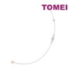 TOMEI Radiant Glowing Dainty Bracelet, White+Rose Gold 585