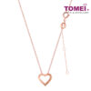 TOMEI Rouge Collection, Mini Heart Necklace Rose Gold 750