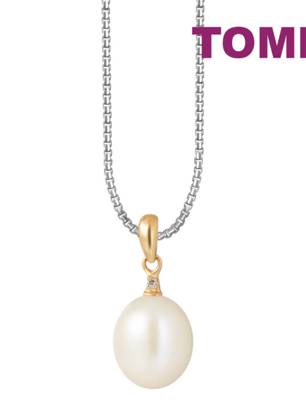 TOMEI [Online Exclusive ] Fresh Water White Pearl Pendant I Yellow Gold 750