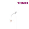 TOMEI Radiant Glowing Dainty Bracelet, White+Rose Gold 585