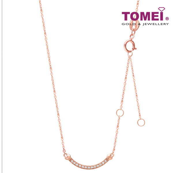 TOMEI Rouge Collection, Smiley Necklace Rose Gold 750