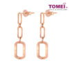 TOMEI Rouge Collection, Link Earrings Rose Gold 750