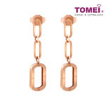 TOMEI Rouge Collection, Link Earrings Rose Gold 750