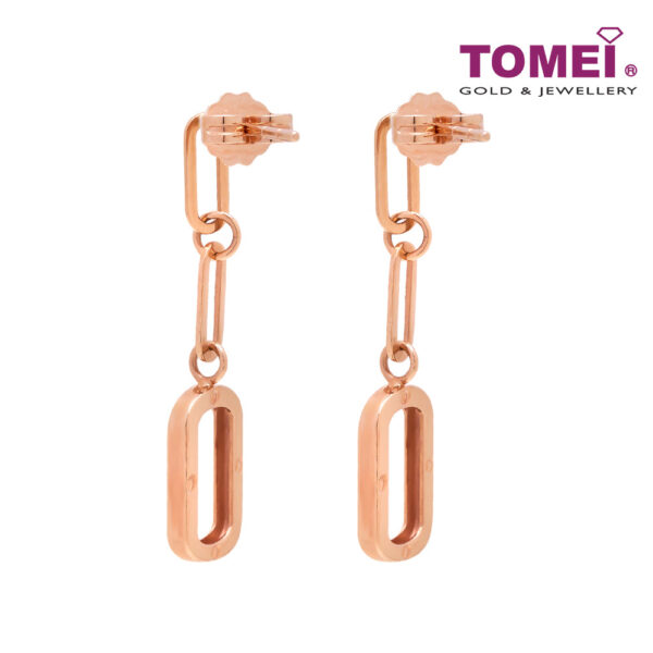 TOMEI Rouge Collection, Link Earrings Rose Gold 750