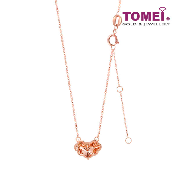 TOMEI Rouge Collection, Auspicious Cloud Necklace Rose Gold 750