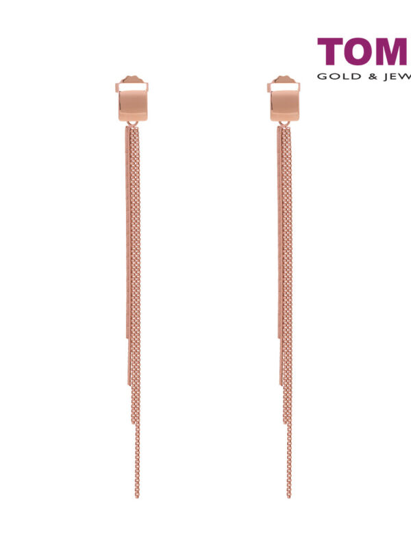 TOMEI Rouge Collection, Tassels Earrings Rose Gold 750