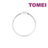 TOMEI [Online Exclusive] Minimalist Diamond Ring, White/Yellow Gold 750