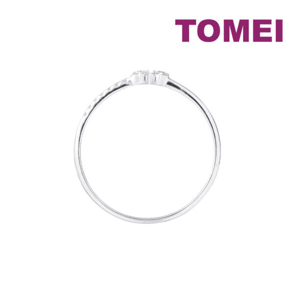 TOMEI [Online Exclusive] Minimalist Diamond Ring, White/Yellow Gold 750