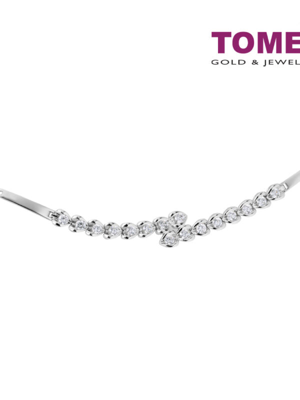 TOMEI 心心相印 Heart to Heart Diamond Bracelet White Gold 750