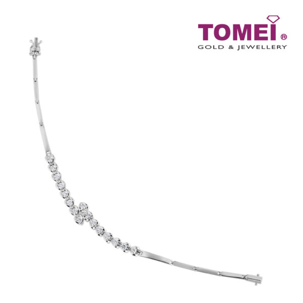TOMEI 心心相印 Heart to Heart Diamond Bracelet White Gold 750
