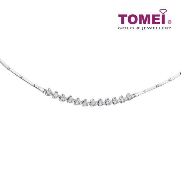 TOMEI 心心相印 Heart to Heart Diamond Bracelet White Gold 750