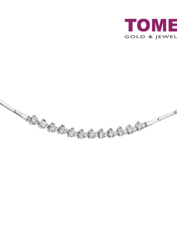 TOMEI 心心相印 Heart to Heart Diamond Bracelet White Gold 750