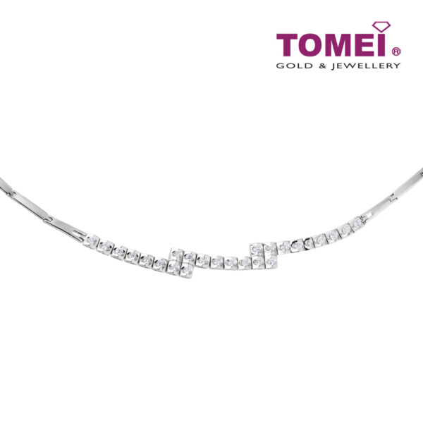 TOMEI Tower Collection, Diamond Bracelet White Gold 375