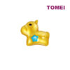 TOMEI [2024 Edition] Colorful Chubby Fortune Zodiac Charm with Red Rope Bracelet, Yellow Gold 999
