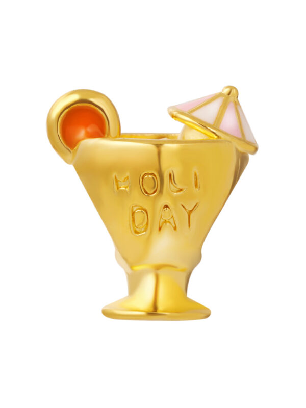 TOMEI [Online Exclusice Chomel Charm] Happy Holiday, Cheers! Yellow Gold 916