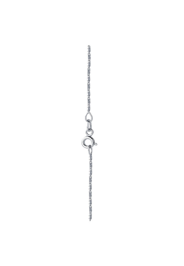 TOMEI Saxophones Diamond Pendant Set, White Gold 375
