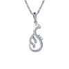 TOMEI Saxophones Diamond Pendant Set, White Gold 375