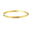 TOMEI Simplicity Bangle, Yellow Gold 916