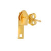 TOMEI Zip Earrings, Yellow Gold 916
