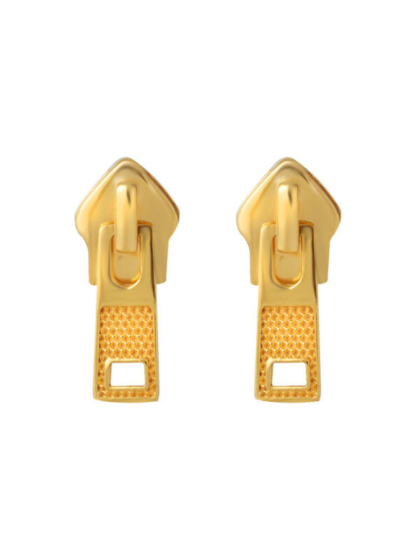 TOMEI Zip Earrings, Yellow Gold 916