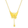 TOMEI XIFU Majestic Butterfly Necklace, Yellow Gold 999