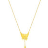 TOMEI XIFU Majestic Butterfly Necklace, Yellow Gold 999
