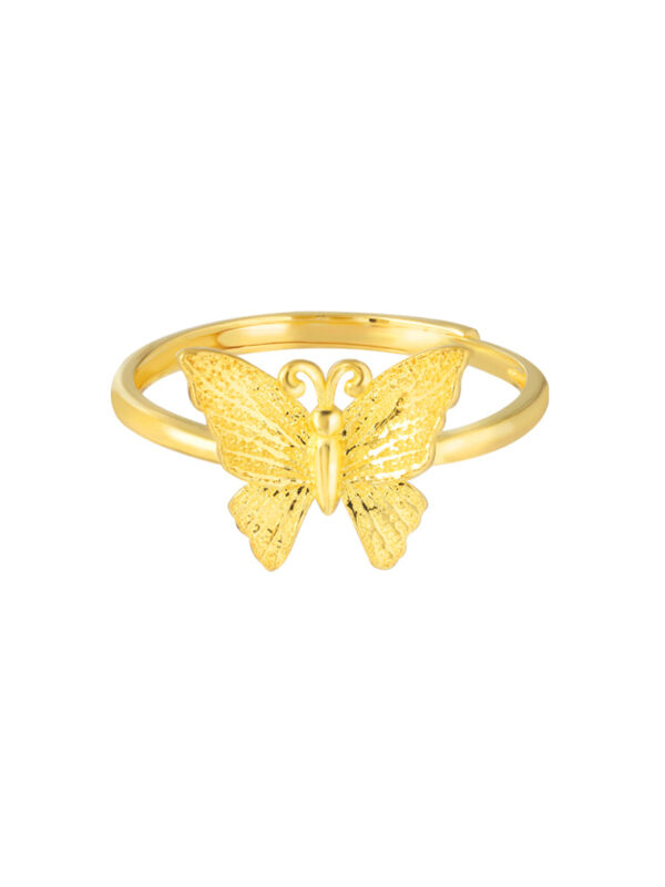 TOMEI XIFU Majestic Butterfly Ring, Yellow Gold 999