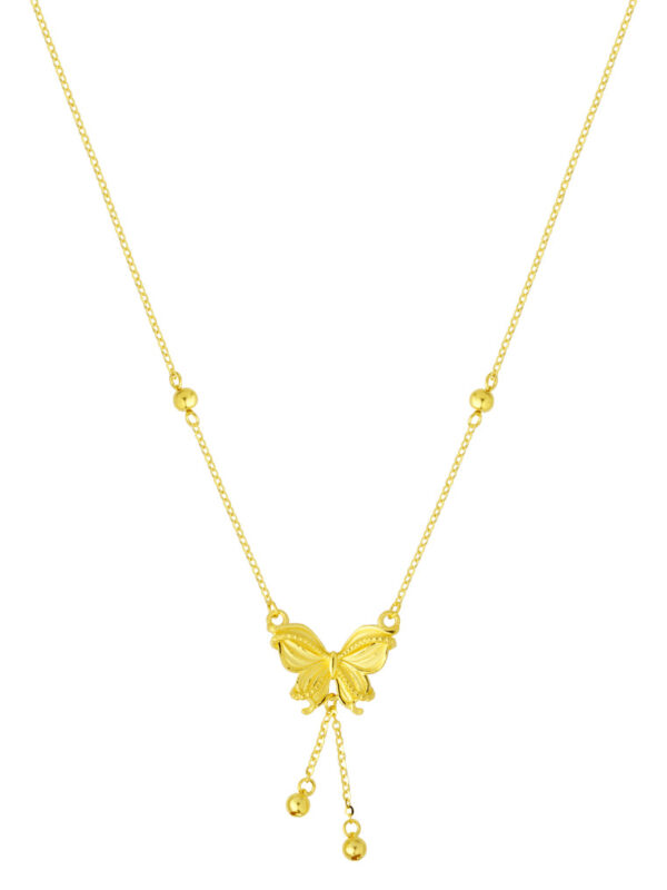TOMEI XIFU Grandiose Butterfly Necklace, Yellow Gold 999