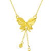 TOMEI XIFU Grandiose Butterfly Necklace, Yellow Gold 999
