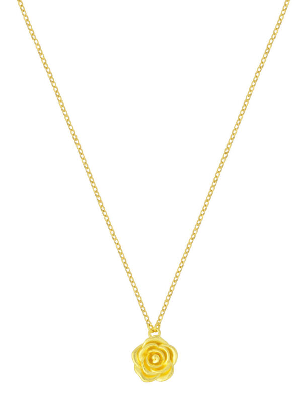 TOMEI XIFU Rose Necklace, Yellow Gold 999