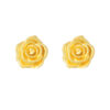 TOMEI XIFU Rose Earrings, Yellow Gold 999