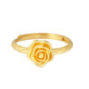 TOMEI XIFU Rose Ring, Yellow Gold 999