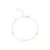 TOMEI Rouge Collection Gourd Bracelet, Rose Gold 750