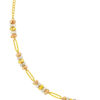 TOMEI Tri-Tone Cubic Bracelet, Yellow Gold 916