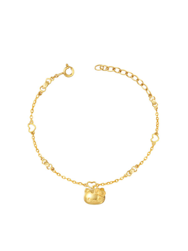 TOMEI X Sanrio Hello Kitty Bracelet, Yellow Gold 916