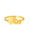 TOMEI Triplex Love Ring, Yellow Gold 916
