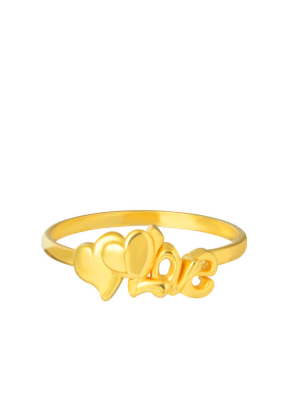 TOMEI Triplex Love Ring, Yellow Gold 916